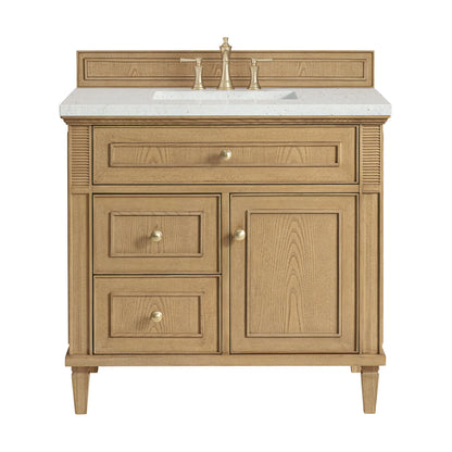 Lorelai 36" Single Vanity, Light Natural Oak w/ 3 CM Lime Delight Silestone Top