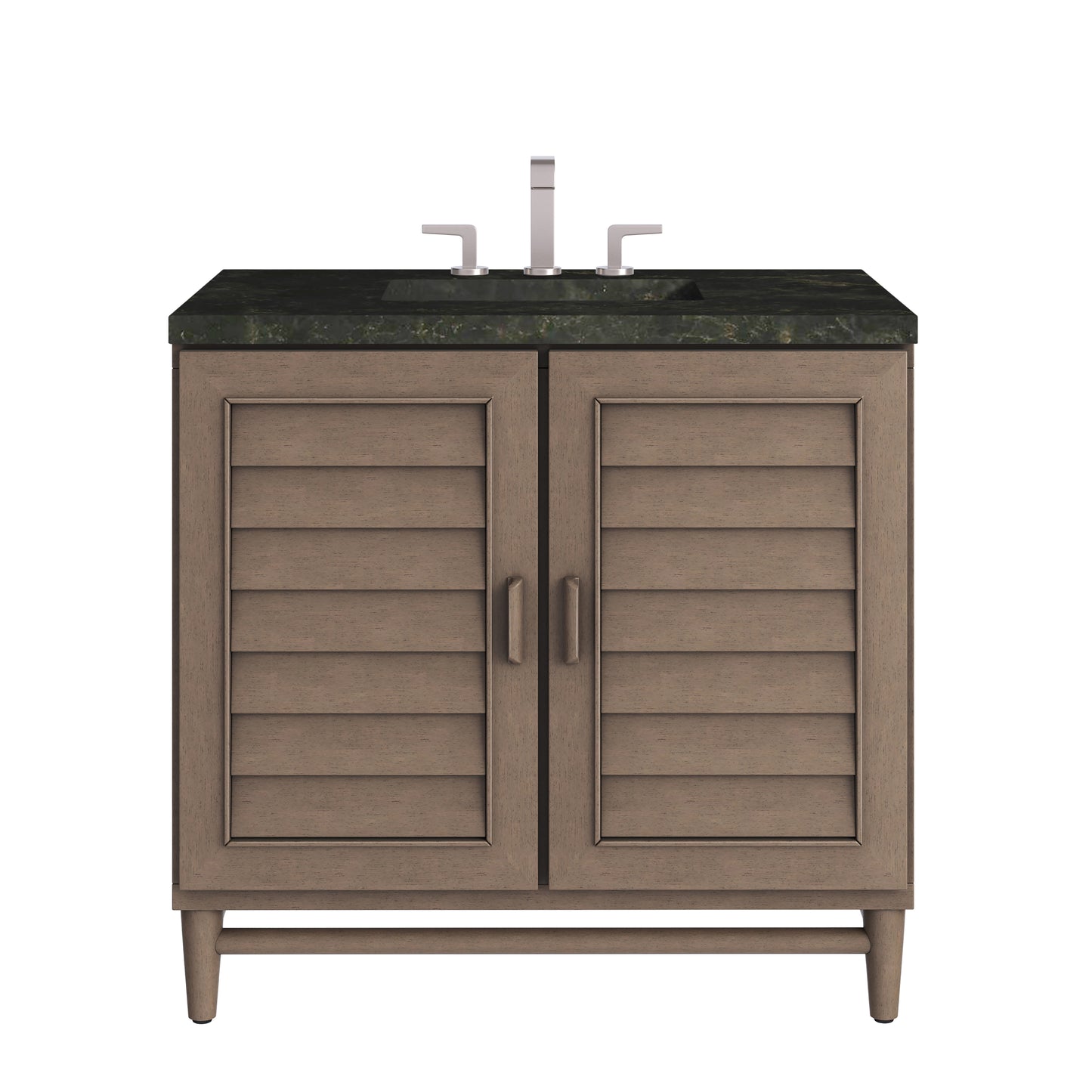 Renovate for Less Atlanta Portland 36" Single Vanity, Whitewashed Walnut, w/ 3 CM Phantome Eclos Top