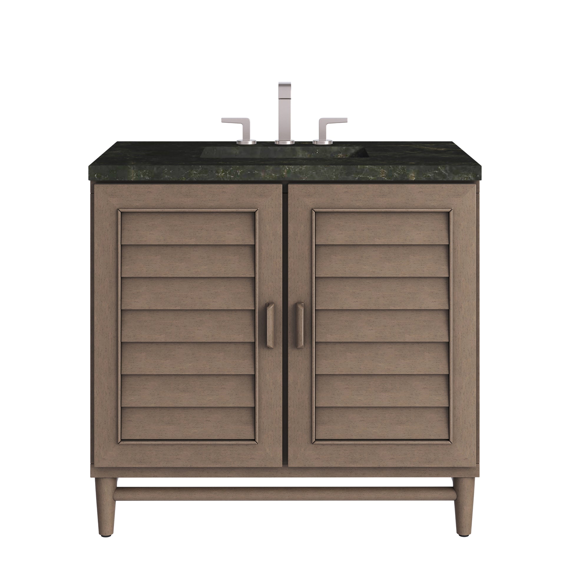 Renovate for Less Atlanta Portland 36" Single Vanity, Whitewashed Walnut, w/ 3 CM Phantome Eclos Top