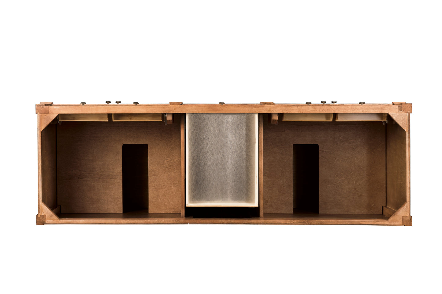 Renovate for Less Atlanta Brittany 72" Double Vanity Cabinet, Saddle Brown
