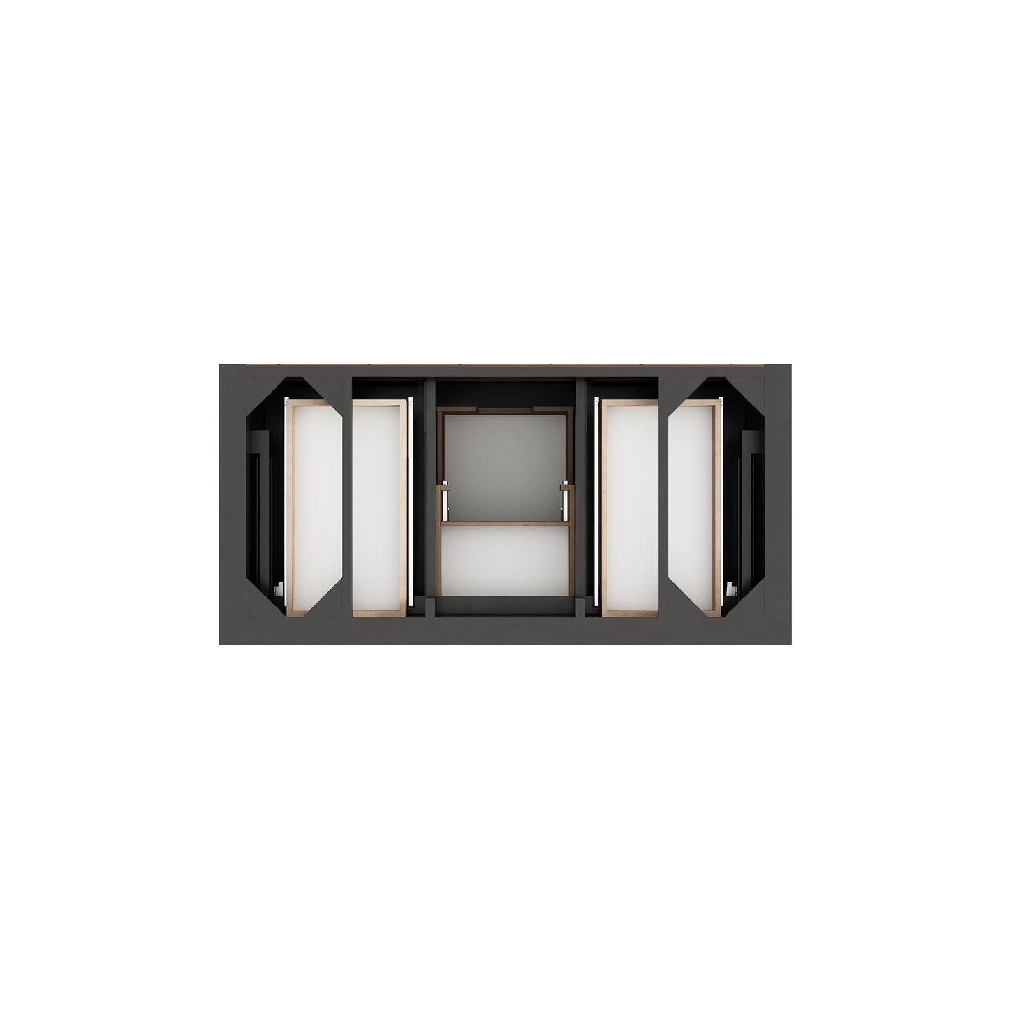 Renovate for Less Atlanta Brookfield 48" Single Vanity, Black Onyx
