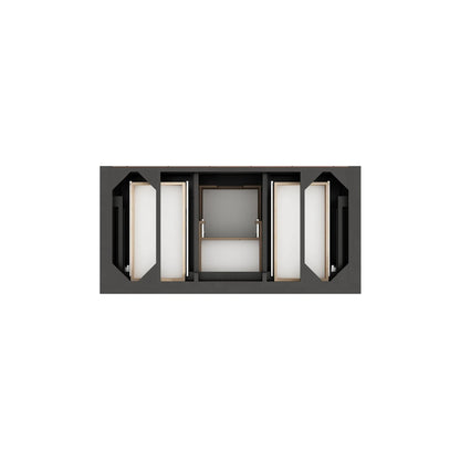 Brookfield 48" Single Vanity, Black Onyx w/ 3 CM Eternal Jasmine Pearl Silestone Top
