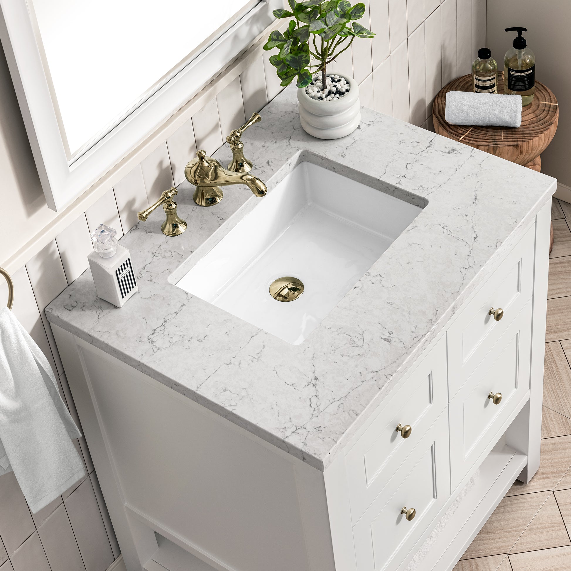 Renovate for Less Atlanta Breckenridge 30" Single Vanity Cabinet, Bright White