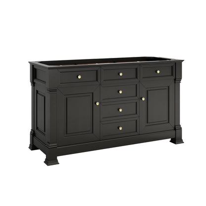 Renovate for Less Atlanta Brookfield 60" Double Vanity, Black Onyx