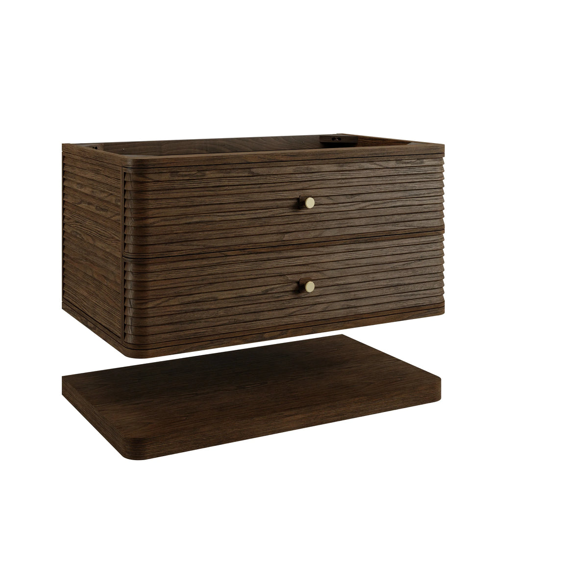 Allamari 36" Single Vanity, Sable w/ 3 CM Siberian Silestone Top