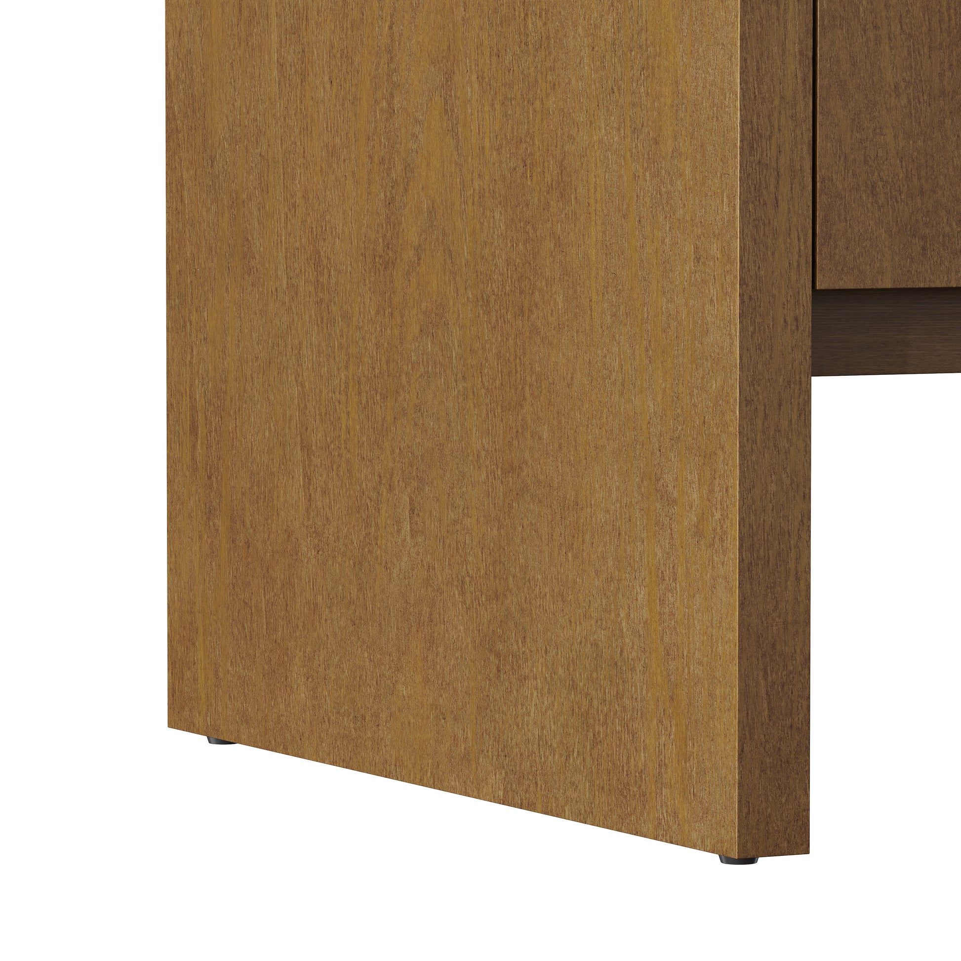 Renovate for Less Atlanta Hudson 36" Single Vanity, Honey Oak w/ 3 CM Siberian Silestone Top