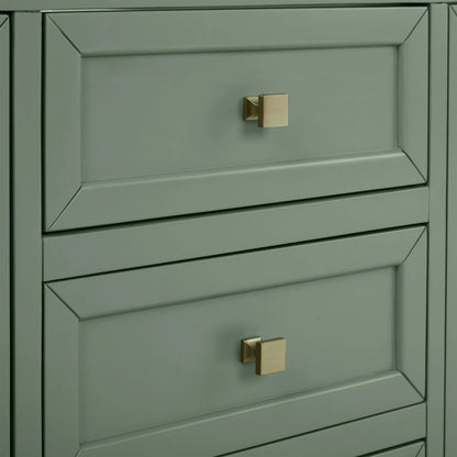 Chicago 72" Double Vanity, Smokey Celadon, w/ 3 CM Phantome Eclos Top