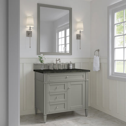Renovate for Less Atlanta Brittany 36" Single Vanity, Urban Gray, w/ 3 CM Phantome Eclos Top