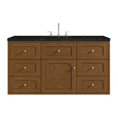 Renovate for Less Atlanta Laurent 48" Single Vanity, Honey Oak w/ 3 CM Phantome Eclos Top