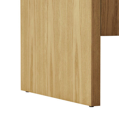 Renovate for Less Atlanta Hudson 60" Double Vanity, Light Natural Oak, w/ 3 CM Tajnar Eclos Top
