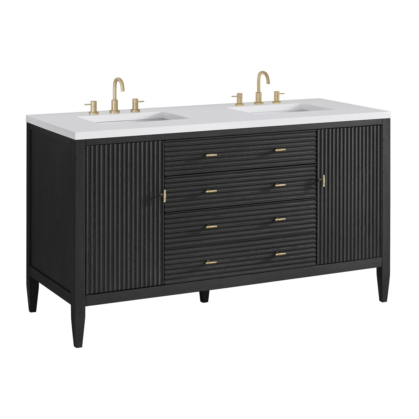Renovate for Less Atlanta Myrrin 60" Double Vanity, Carbon Oak