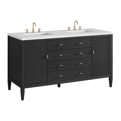 Renovate for Less Atlanta Myrrin 60" Double Vanity, Carbon Oak
