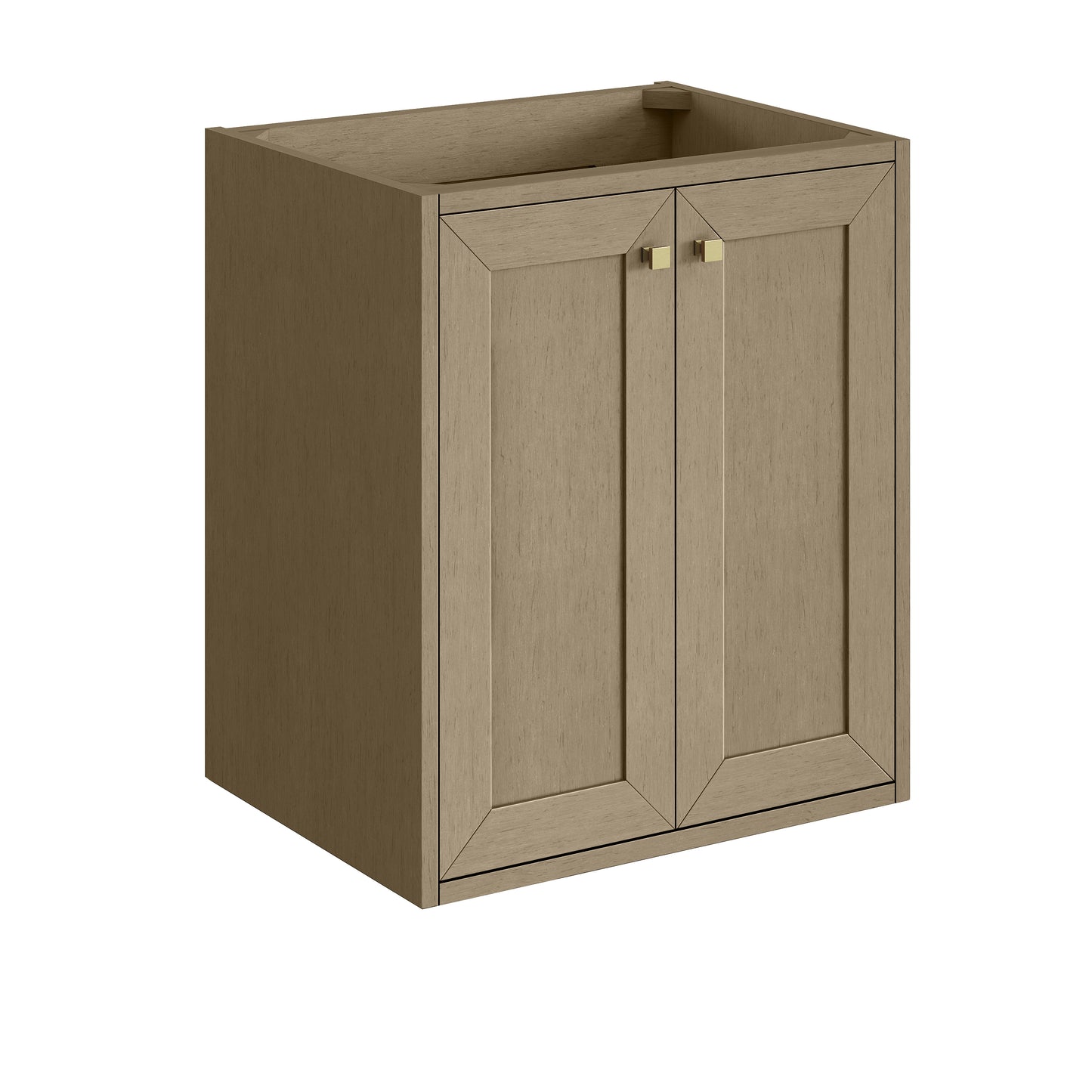 Renovate for Less Atlanta Chianti 24" Single Cabinet, Walnut Whisper, Champagne Brass