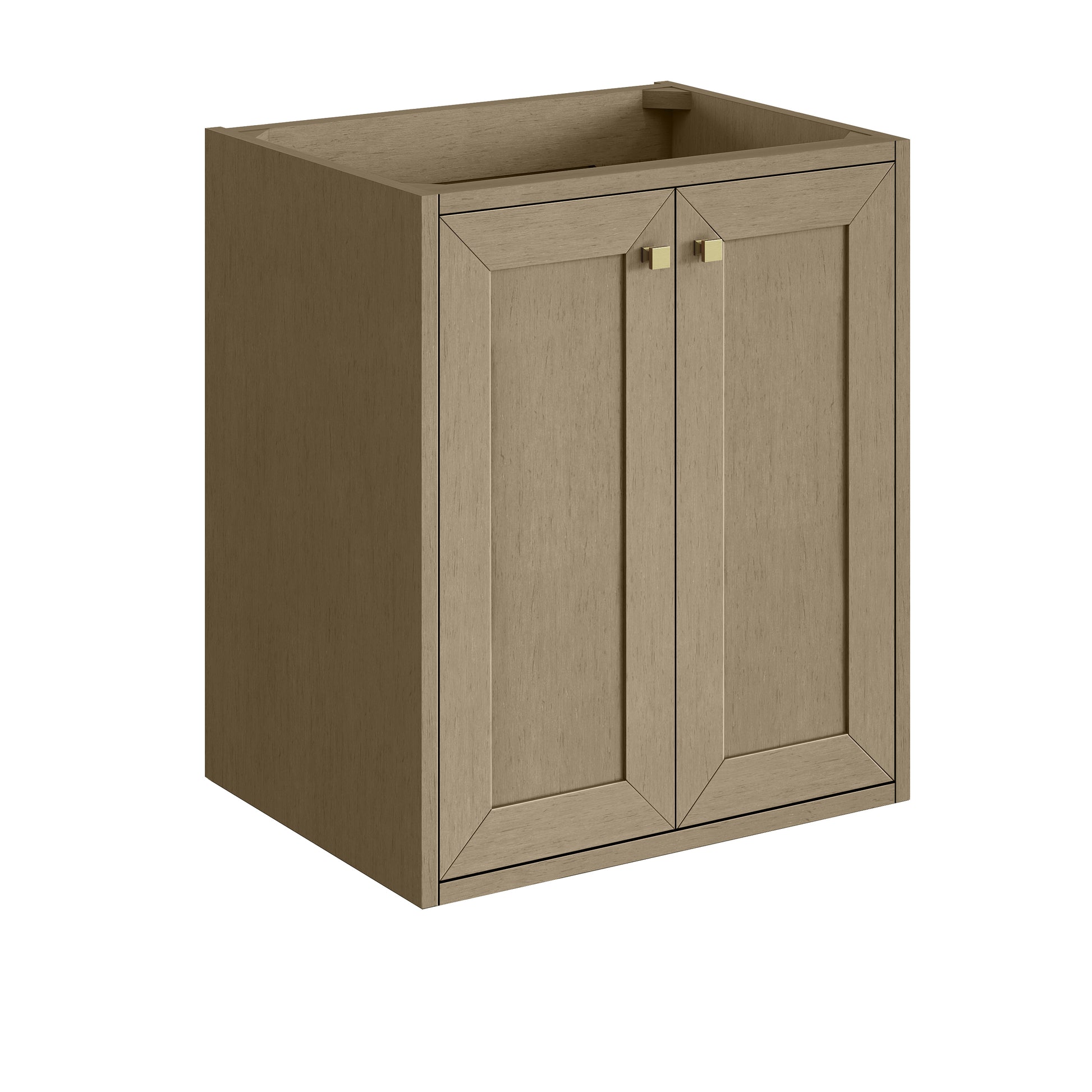 Renovate for Less Atlanta Chianti 24" Single Cabinet, Walnut Whisper, Champagne Brass