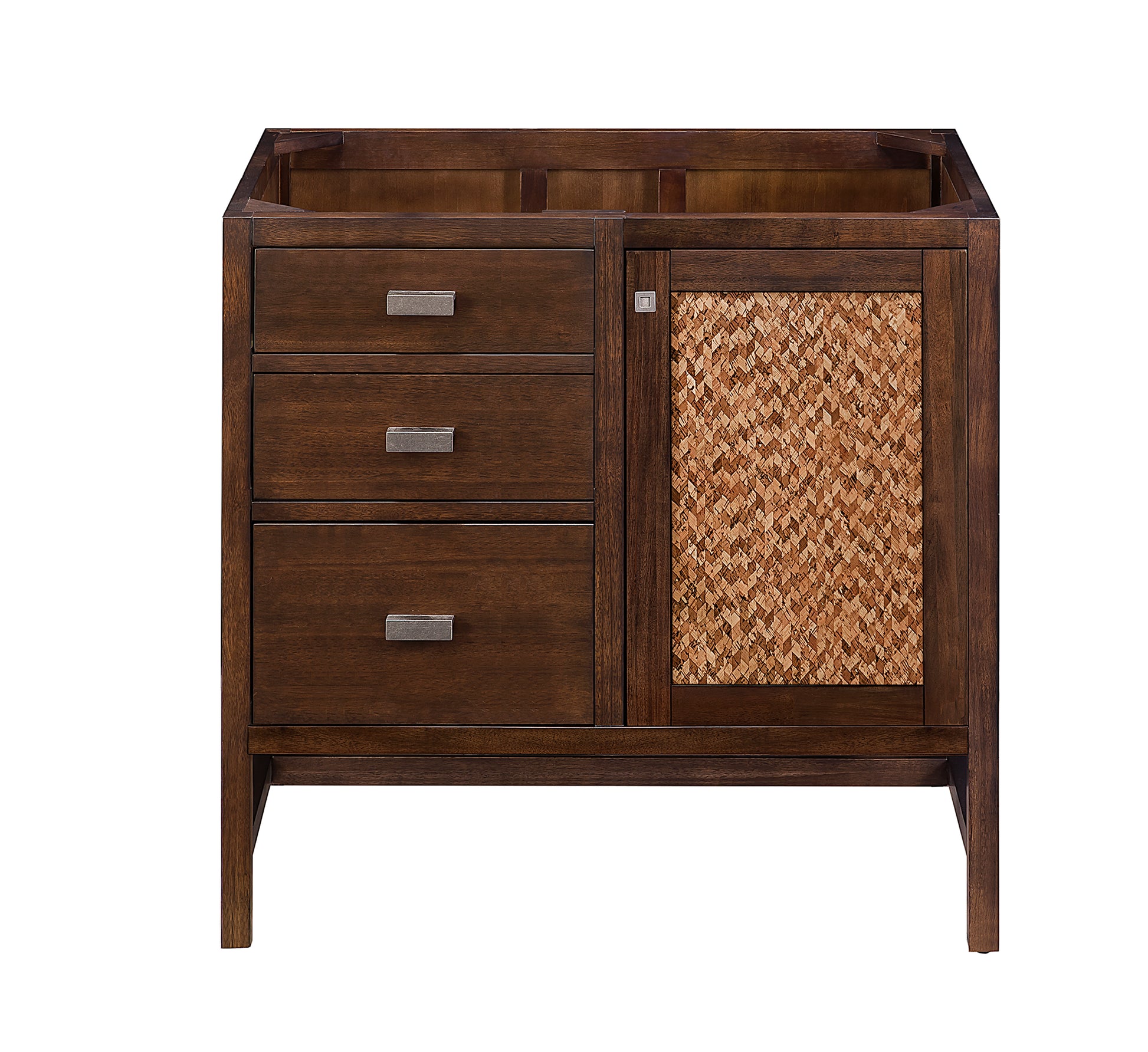 Renovate for Less Atlanta Addison 36" Single Vanity Cabinet, Mid-Century Acacia