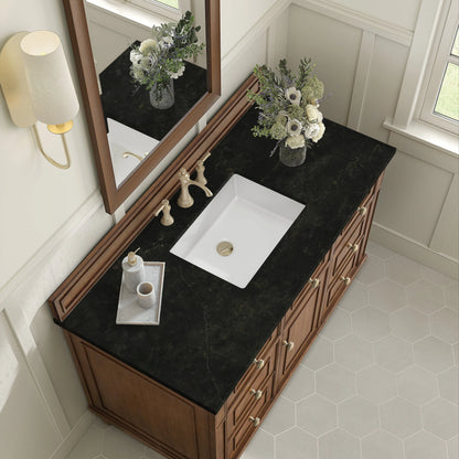 Lorelai 48" Single Vanity, Mid-Century Walnut, w/ 3 CM Phantome Eclos Top