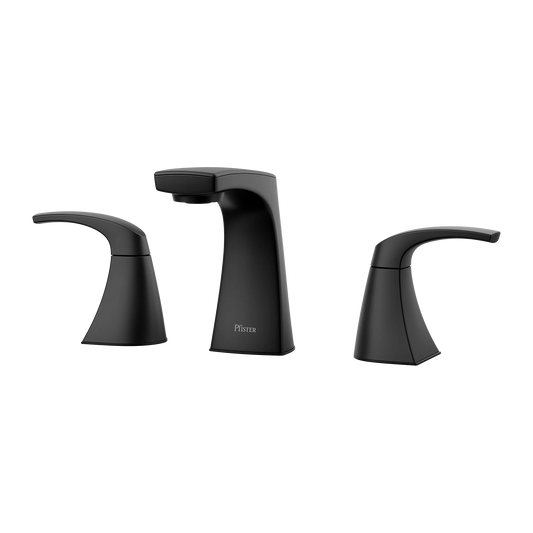 Karci  8" Widespread Bath Faucet In Matte Black
