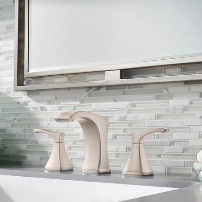 Venturi 8" Widespread Bath Faucet in Brushed Nickel