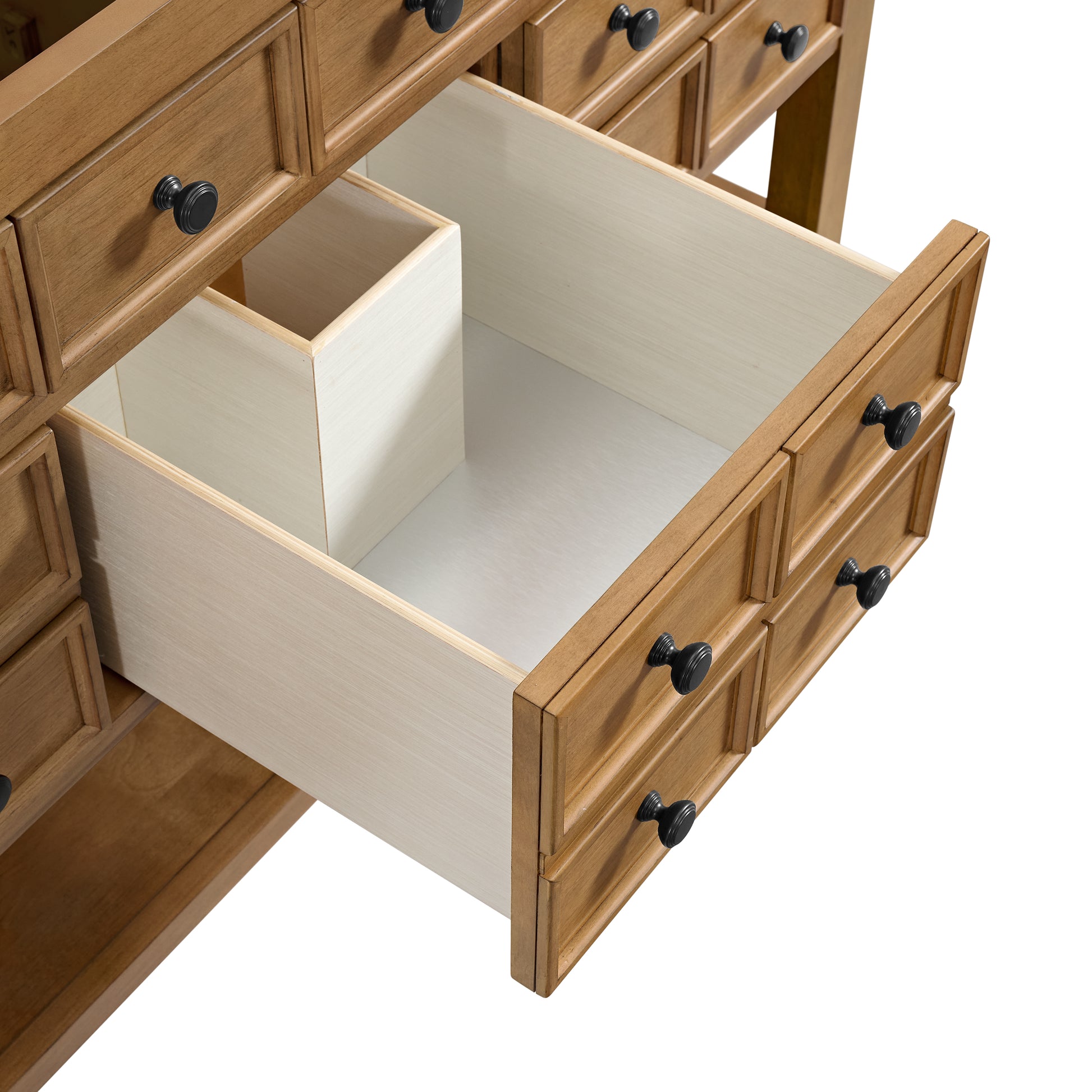 Renovate for Less Atlanta Malibu 60" Single Vanity, Amber Birch, w/ 3 CM Siberian Silestone Top