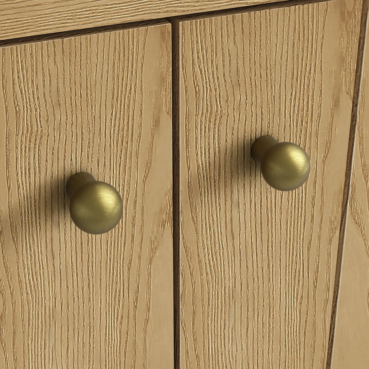 Renovate for Less Atlanta Hudson 36" Single Vanity, Light Natural Oak w/ 3 CM Parisien Bleu Top