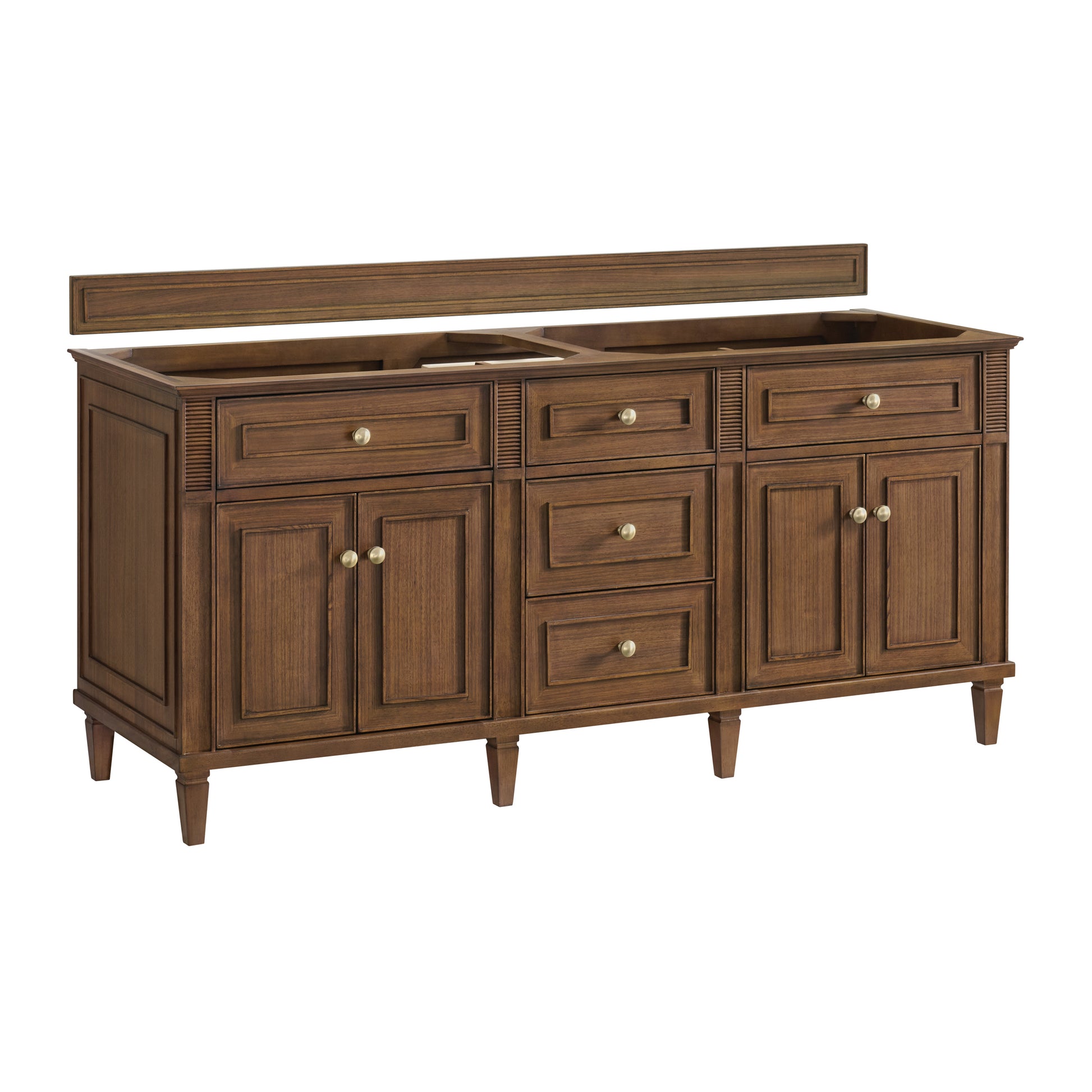 Renovate for Less Atlanta Lorelai 72"Double Vanity, Mid-Century Walnut