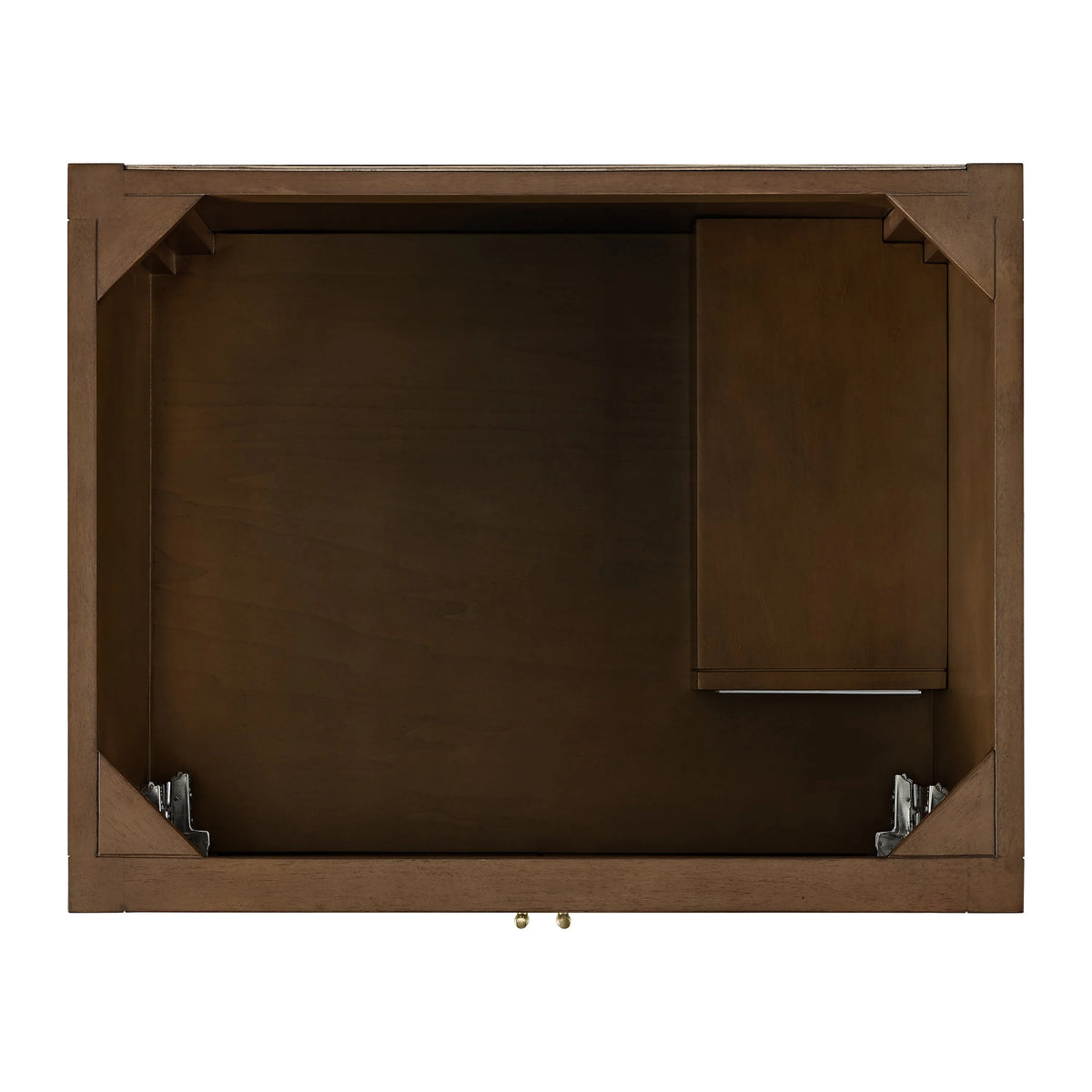 Myrrin 30" Single Vanity, Mid-Century Walnut w/ 3 CM Parisien Bleu Silestone Top
