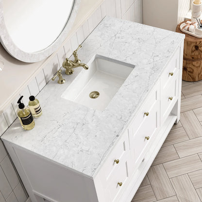 Breckenridge 48" Single Vanity Cabinet, Bright White