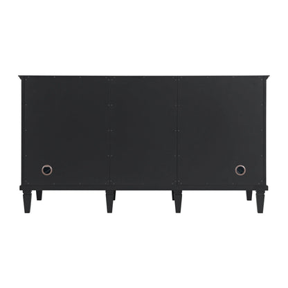 Lorelai 60" Double Vanity, Black Onyx, w/ 3 CM Tajnar Eclos Top w/FreePower Wireless Charger