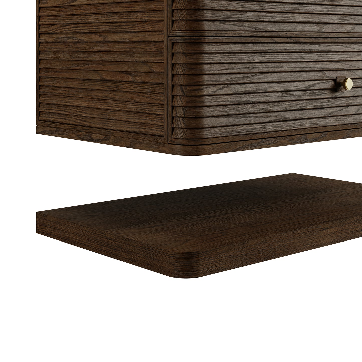 Renovate for Less Atlanta Allamari 36" Single Vanity, Sable w/ 3 CM Siberian Silestone Top