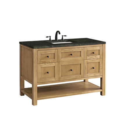 Renovate for Less Atlanta Breckenridge 48" Single Vanity, Light Natural Oak, w/ 3 CM Phantome Eclos Top