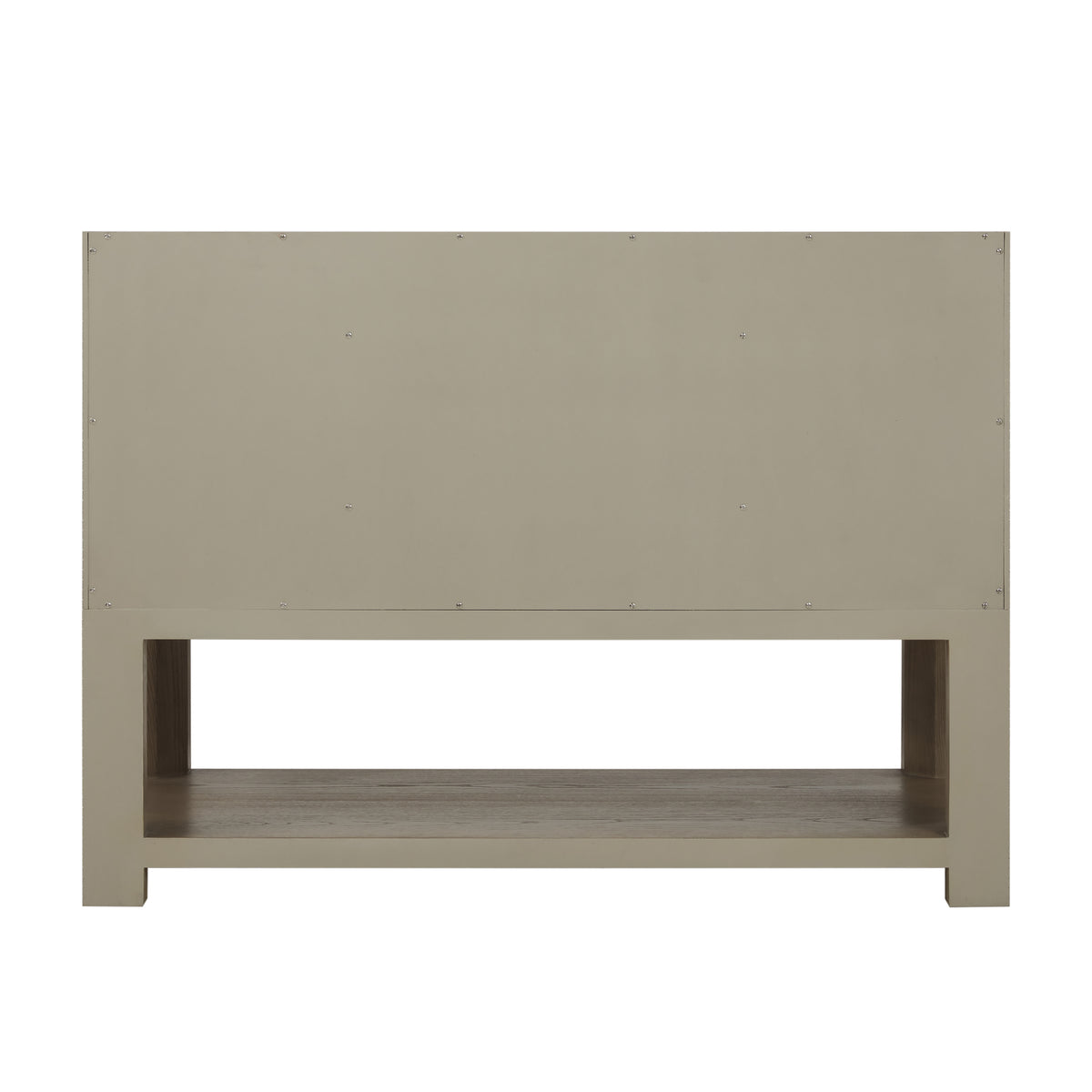 Renovate for Less Atlanta Lucian 48" Single Vanity, Pebble Oak w/ 3 CM White Zeus Silestone Top