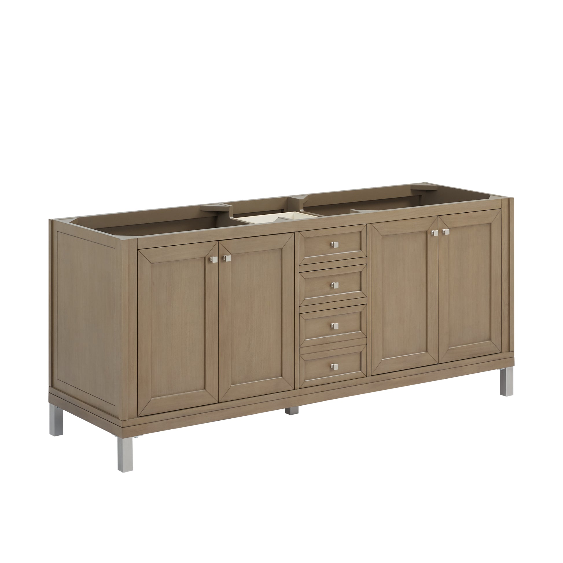 Renovate for Less Atlanta Chicago 72" Double Vanity, Walnut Whisper