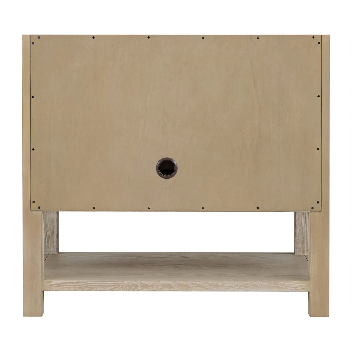 Breckenridge 36" Single Vanity, Whitewashed Oak w/ 3 CM Charcoal Soapstone Silestone Top