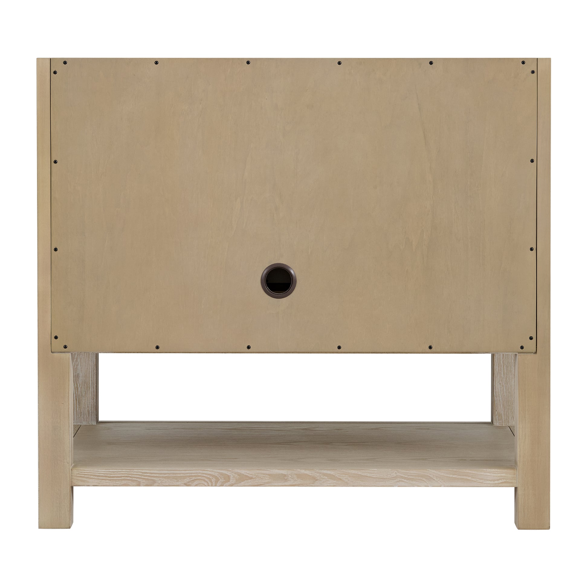 Renovate for Less Atlanta Breckenridge 36" Single Vanity, Whitewashed Oak w/ 3 CM White Zeus Silestone Top