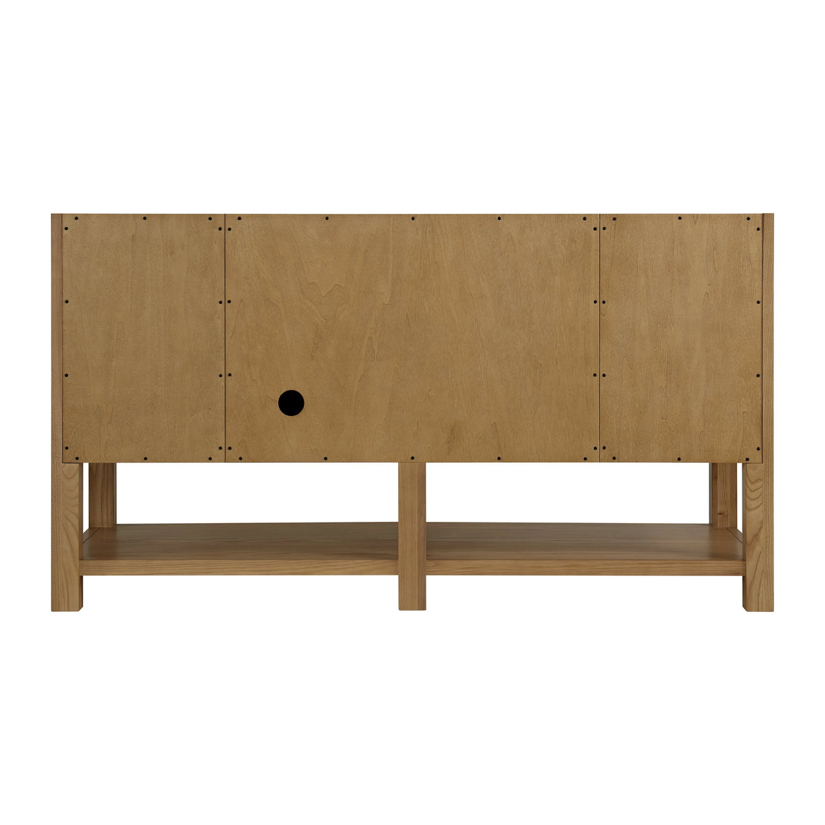 Breckenridge 60" Single Vanity, Light Natural Oak, w/ 3 CM Ethereal Noctis Quartz Top