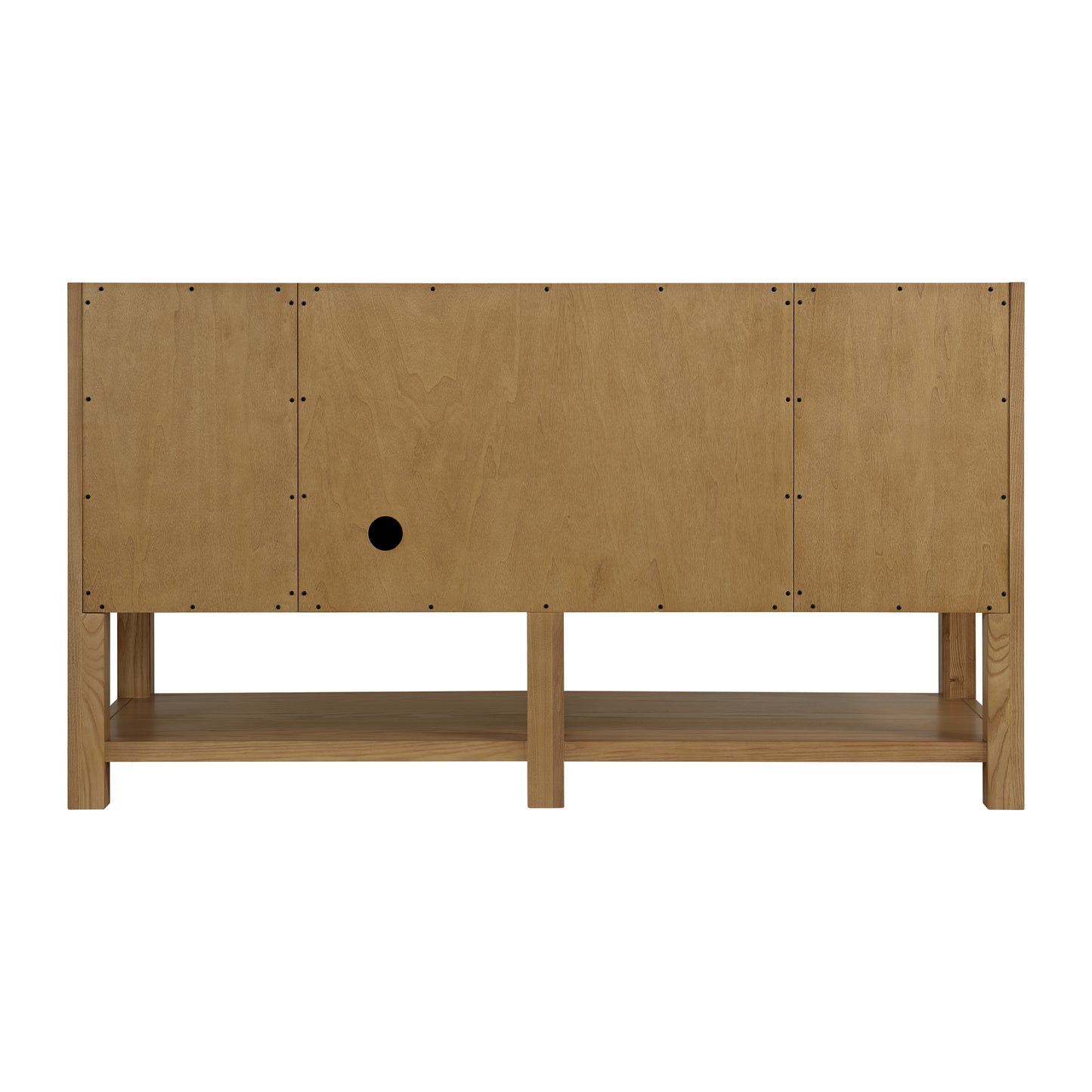 Renovate for Less Atlanta Breckenridge 60" Single Vanity, Light Natural Oak, w/ 3 CM Siberian Silestone Top