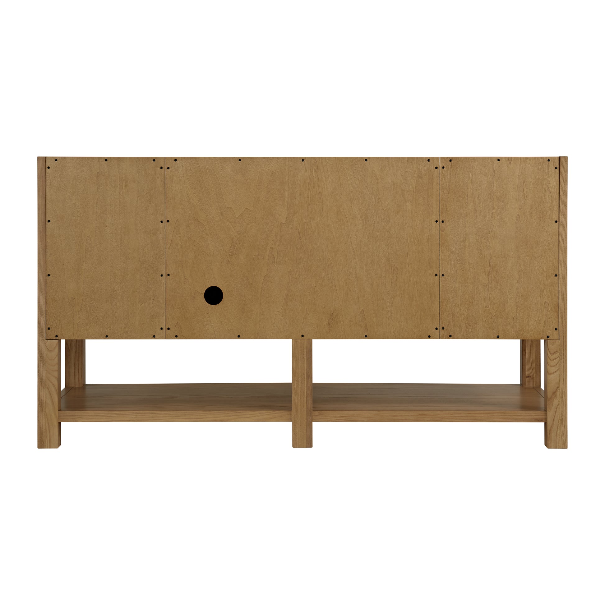 Renovate for Less Atlanta Breckenridge 60" Single Vanity, Light Natural Oak, w/ 3 CM Siberian Silestone Top
