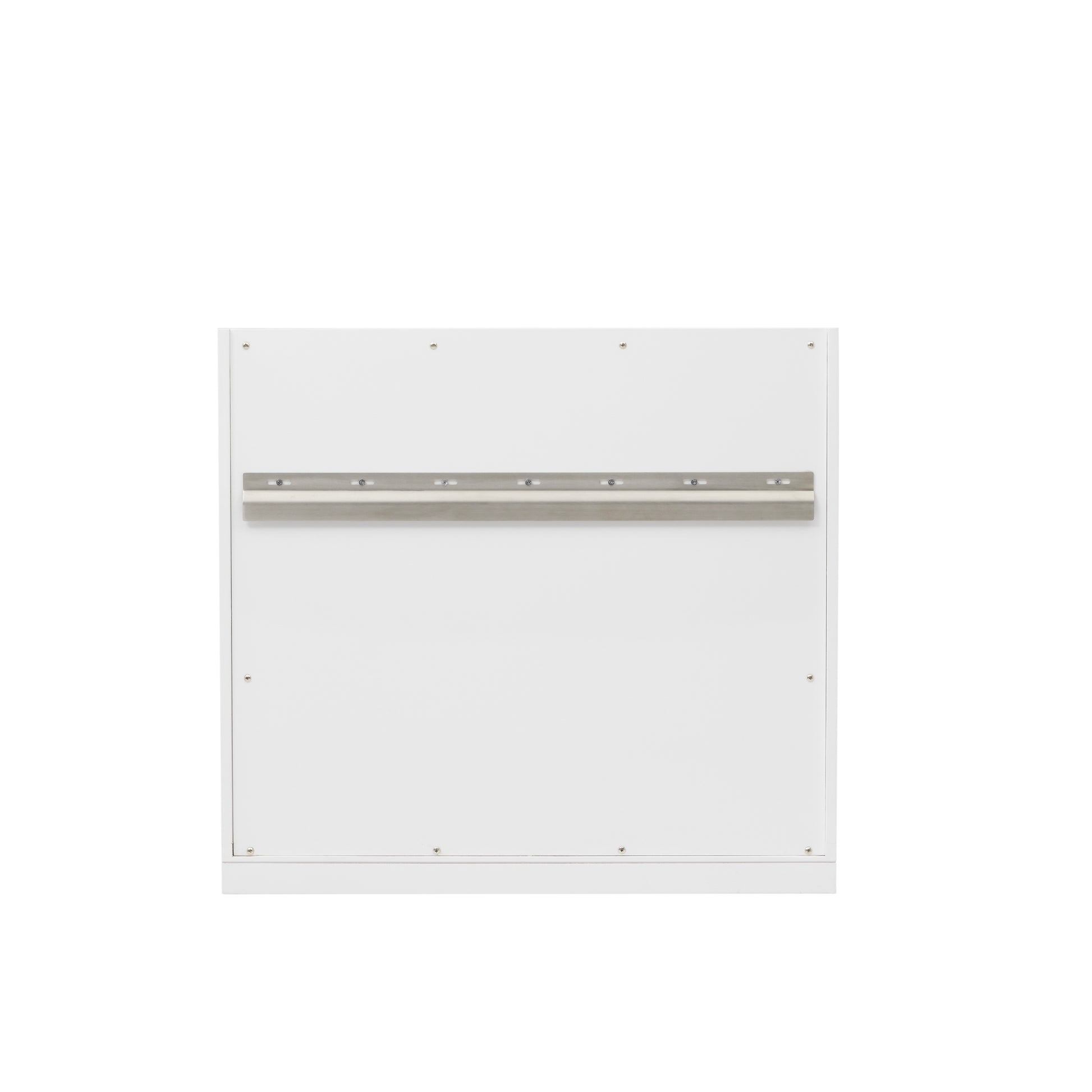 Renovate for Less Atlanta Chicago 30" Single Vanity, Glossy White, w/ Single Hole 3CM White Zeus Silestone® Top & Backsplash