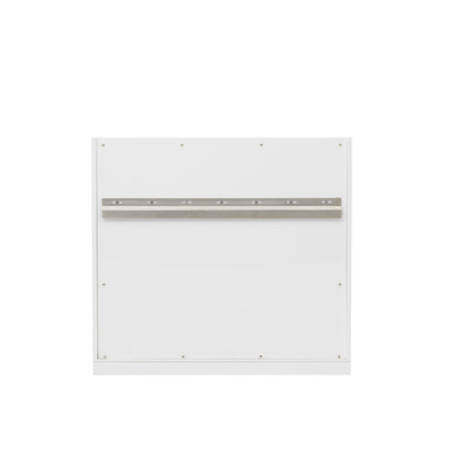 Renovate for Less Atlanta Chicago 30" Single Vanity, Glossy White, w/ 3 CM Phantome Eclos Top