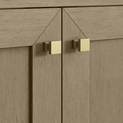 Renovate for Less Atlanta Chianti 24" Single Cabinet, Walnut Whisper, Champagne Brass
