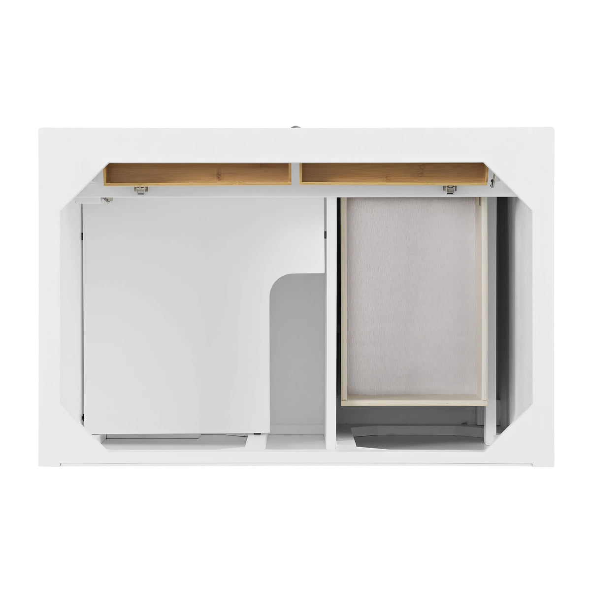 Lorelai 36" Single Vanity, Bright White w/ 3 CM White Zeus Silestone Top