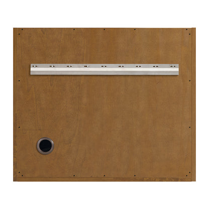 Renovate for Less Atlanta Laurent 30" Single Vanity, Honey Oak w/ 3 CM Siberian Silestone Top