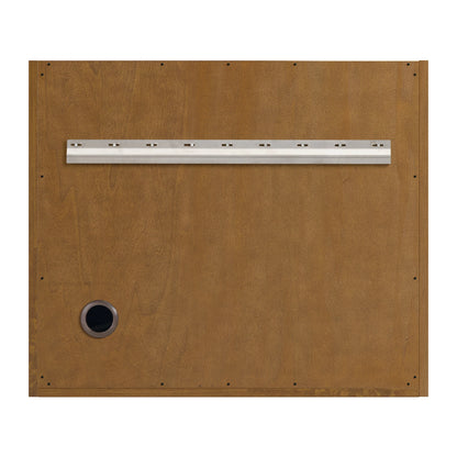 Laurent 30" Single Vanity, Honey Oak w/ 3 CM Siberian Silestone Top