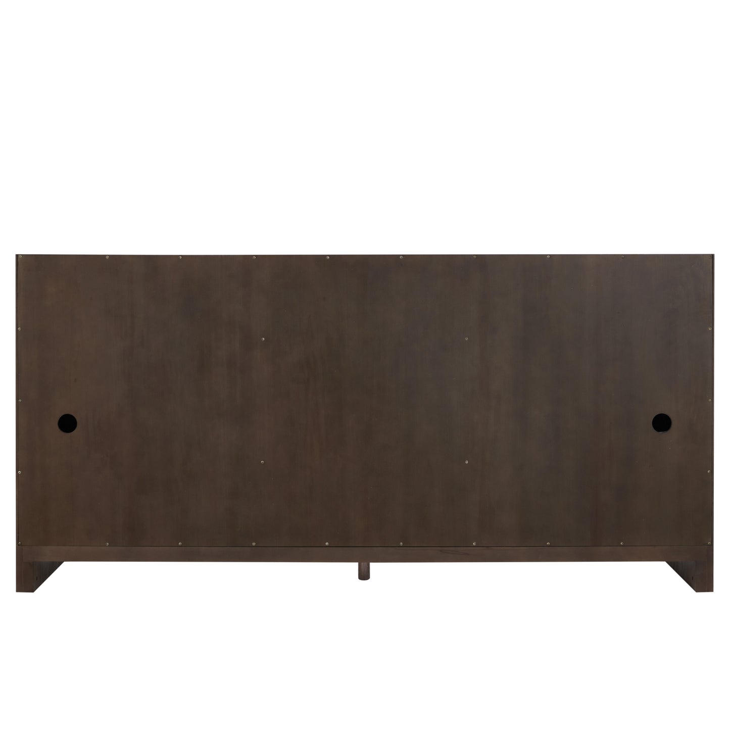 Renovate for Less Atlanta Gracyn 72" Double Vanity, Sable, w/ 3 CM White Zeus Quartz Top