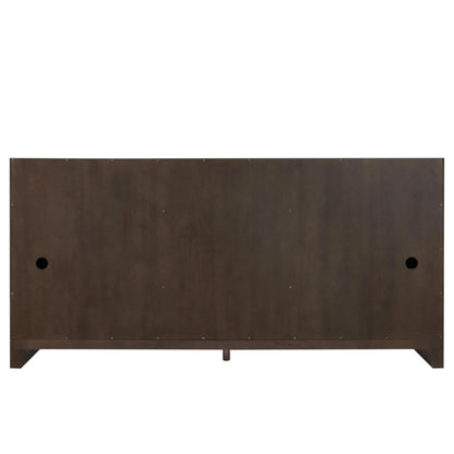 Gracyn 72" Double Vanity, Sable, w/ 3 CM White Zeus Quartz Top