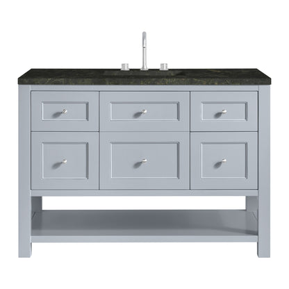 Renovate for Less Atlanta Breckenridge 48" Single Vanity, Serenity Blue, w/ 3 CM Phantome Eclos Top