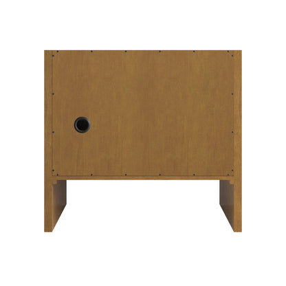Renovate for Less Atlanta Hudson 36" Single Vanity, Honey Oak w/ 3 CM Siberian Silestone Top