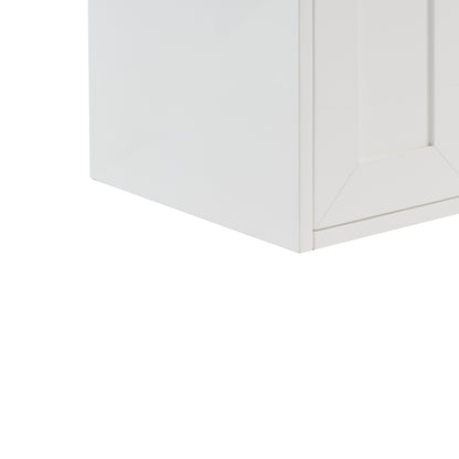 Renovate for Less Atlanta Chianti 24" Single Cabinet, Glossy White, Matte Black