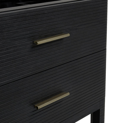 Lucian 72" Double Vanity, Carbon Oak, w/ 3 CM Tajnar Eclos Widespread Top