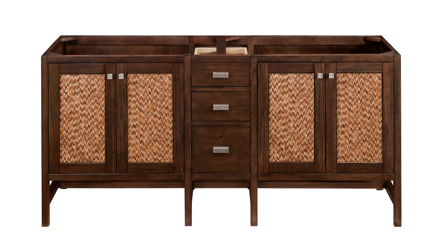 Renovate for Less Atlanta Addison 72" Double Vanity Cabinet, Mid-Century Acacia